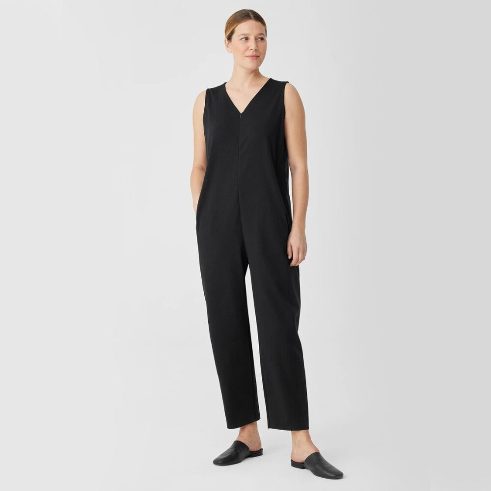 Eileen Fisher Ponte Lantern Jumpsuit